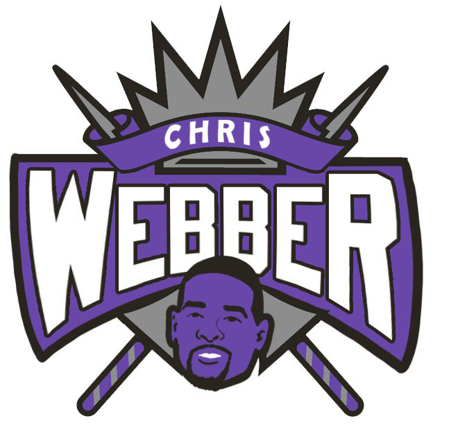 Sacramento Kings Chris Webber Logo iron on transfers